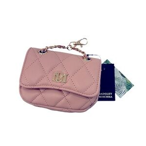 NWT Mini Badgley Mischka Quilted Purse Blush
